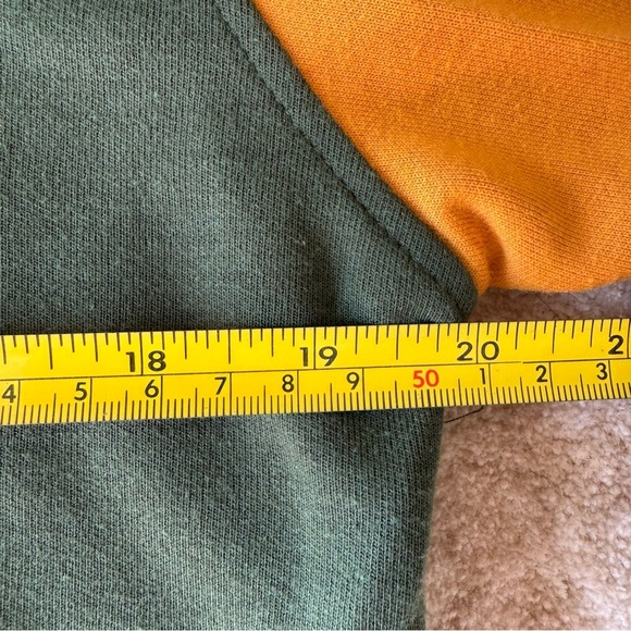 Nike Green and Yellow Zip Up Sweater Athleisure small Streetwear - Picture 5 of 6